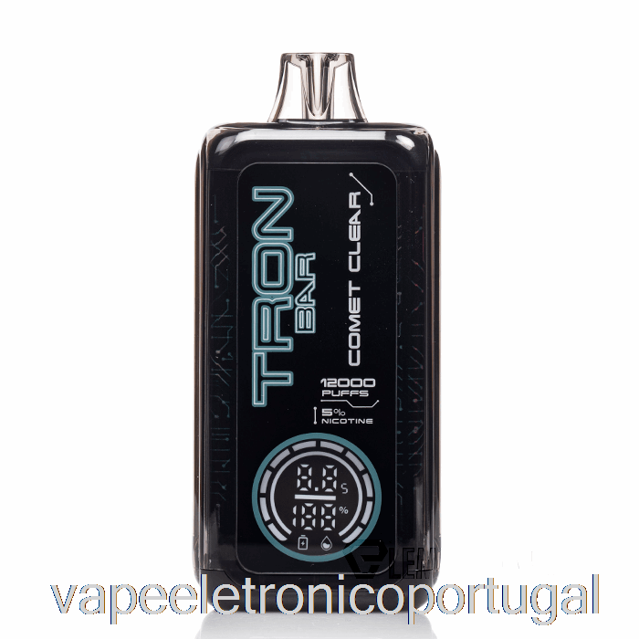 Vape Eletrônico Tron ​​bar 12k Descartável Cometa Transparente
